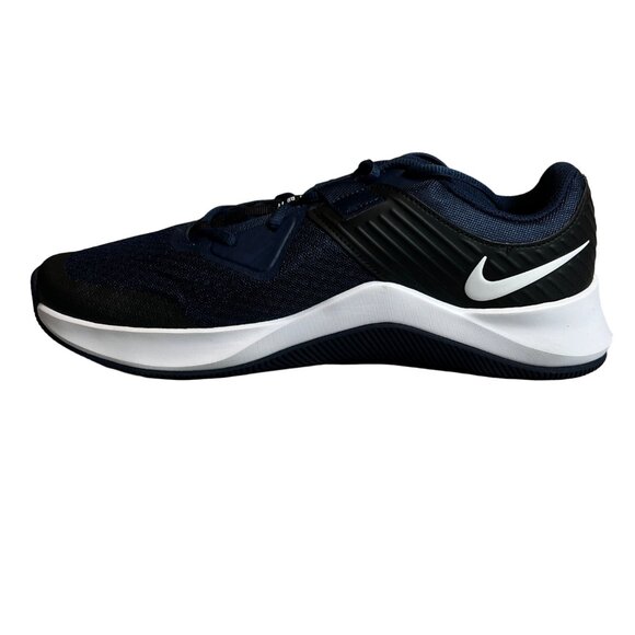 NWB NIKE Shoes Men's MC Trainer Ptl. Leather Upper Swoosh Blue Black 11BGB - Picture 4 of 11